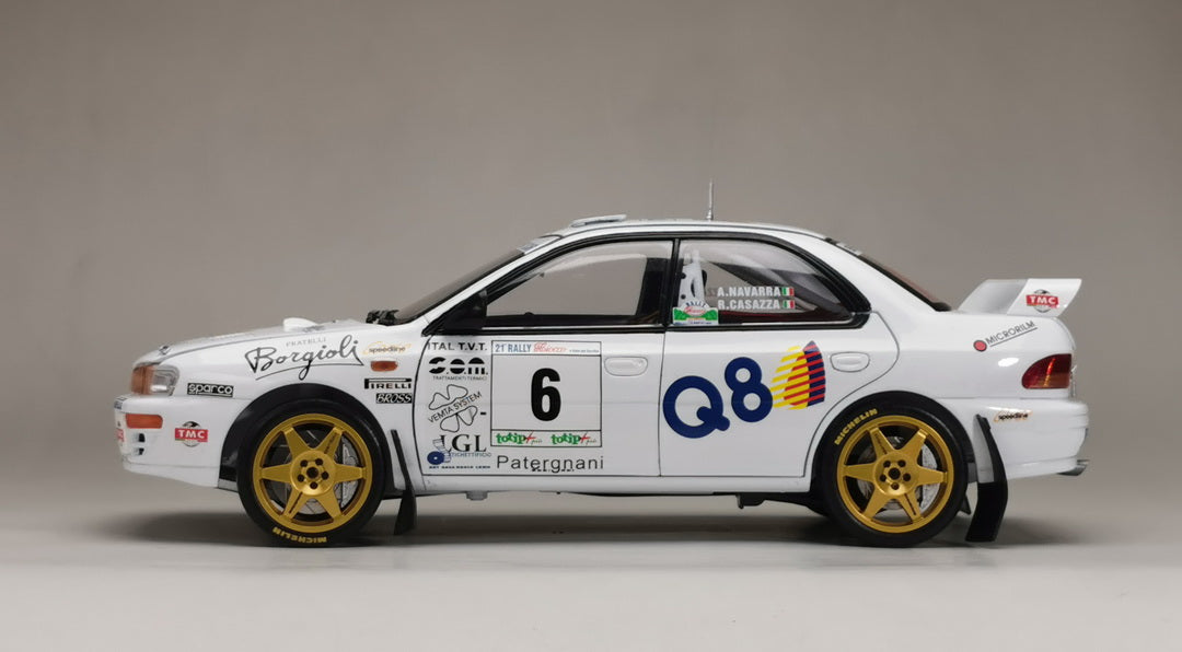 Sunstar 1:18 Diecast - Subaru Impreza 555 – #6 A.Navarra / R.Casazza – Winner Rally Il Ciocco 1998 - 5513