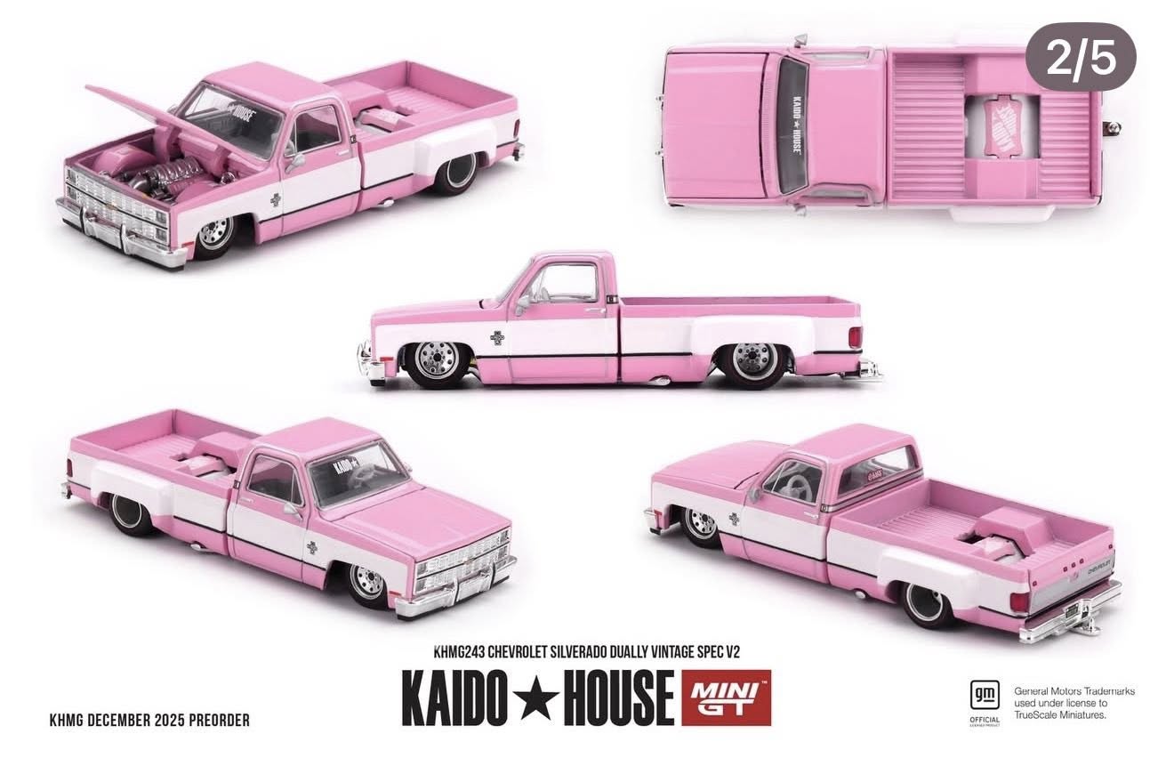 Mini GT 1:64 Kaido House Chevrolet Silverado Pick Up Dually Vintage Spec V2 - KHMG243