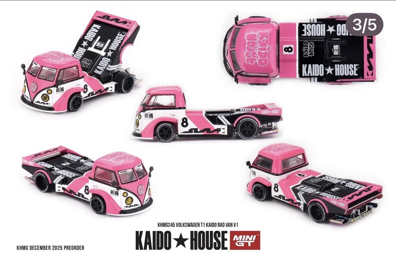 Mini GT 1:64 Kaido House - VOLKSWAGEN VW T1 KAIDO RAD VAN V1 - KHMG245