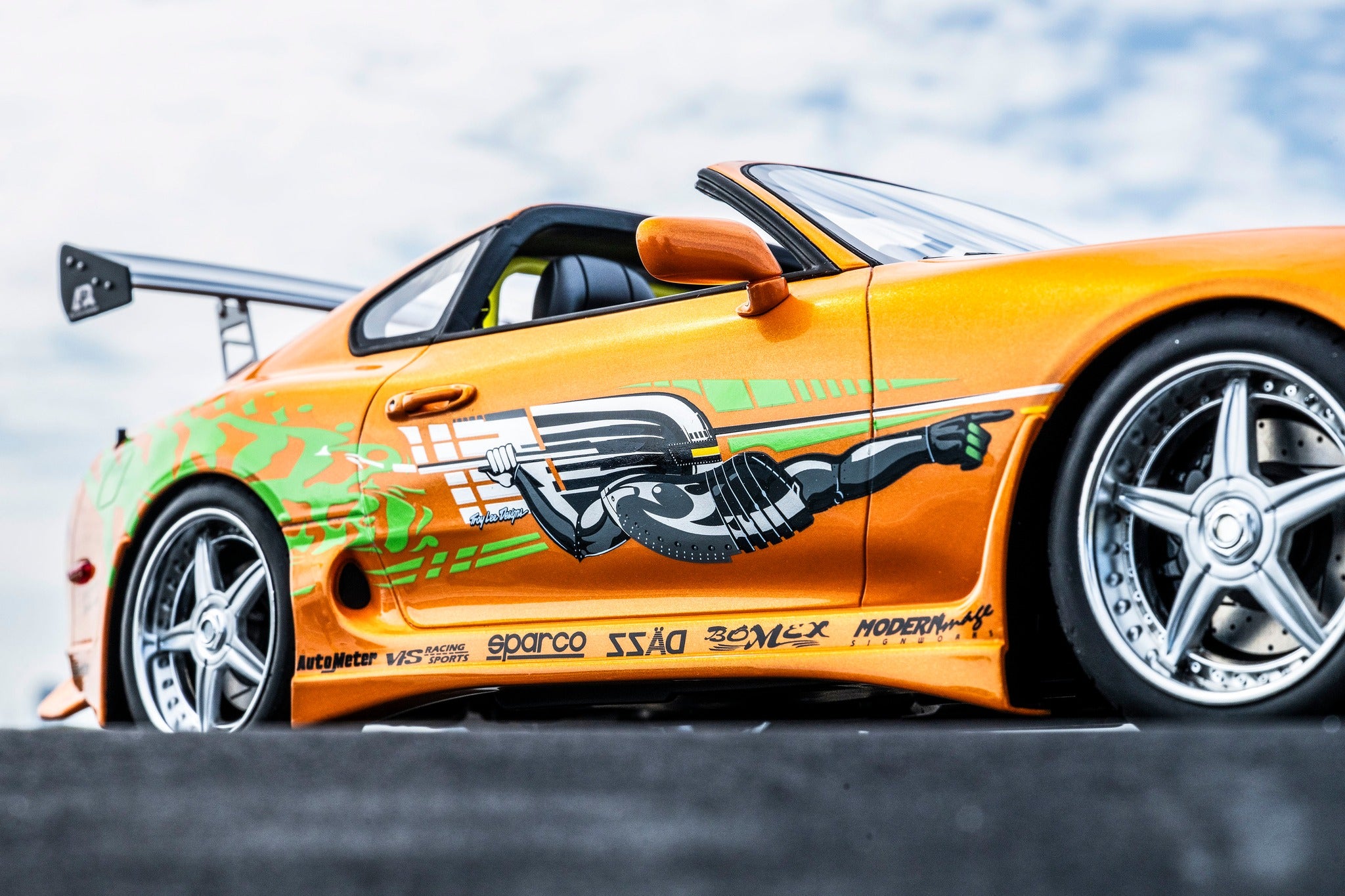 Kyosho Resin - 1:12 Toyota Supra Turbo "Fast & Furious" Orange - KSR12009A