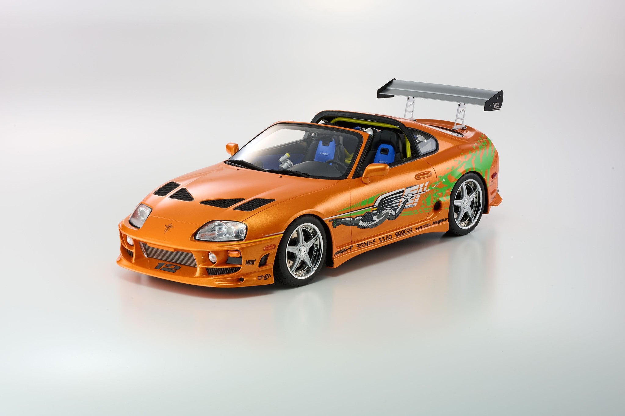 Kyosho Resin - 1:12 Toyota Supra Turbo "Fast & Furious" Orange - KSR12009A