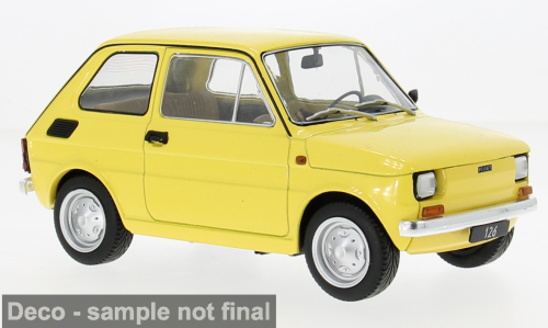 MCG 1:18 Diecast - 1972 Fiat 126, Yellow - MCG18667