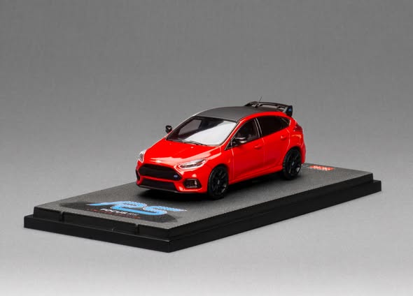 Sunstar 1:64 Diecast Model, 2018 Ford Focus RS, Race Red - 60061