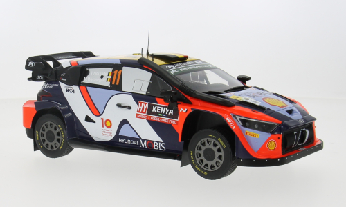 IXO 1:18 Diecast Model Car - Hyundai i20 N Rally1, WRC, Safari Rallye Kenia, 2024, #11, T.Neuville/M.Wydaeghe - IXO18RMC208.22
