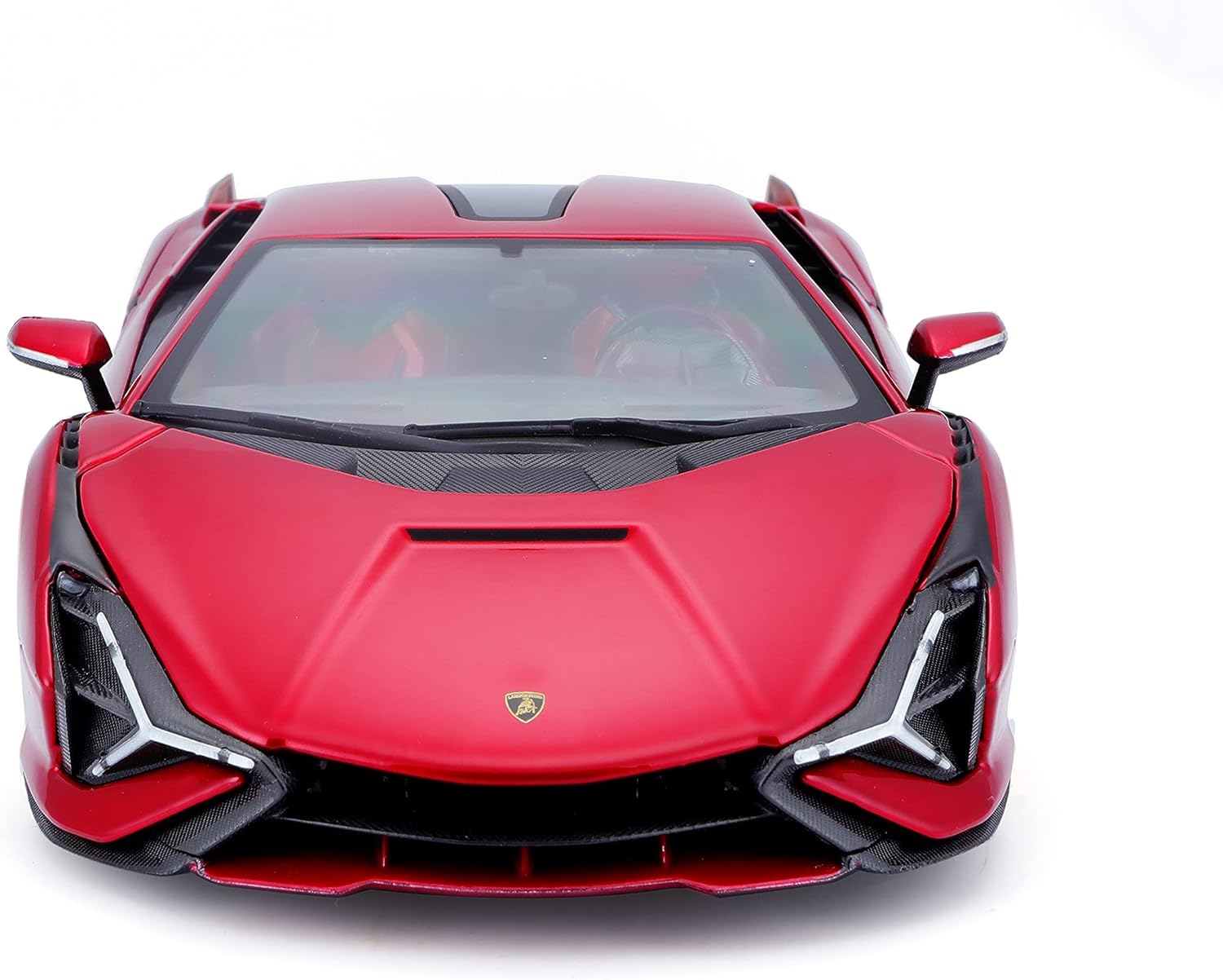 BBURAGO 1:18 Scale - Lamborghini Sian FKP 37 2019 in Red - Diecast Model Car