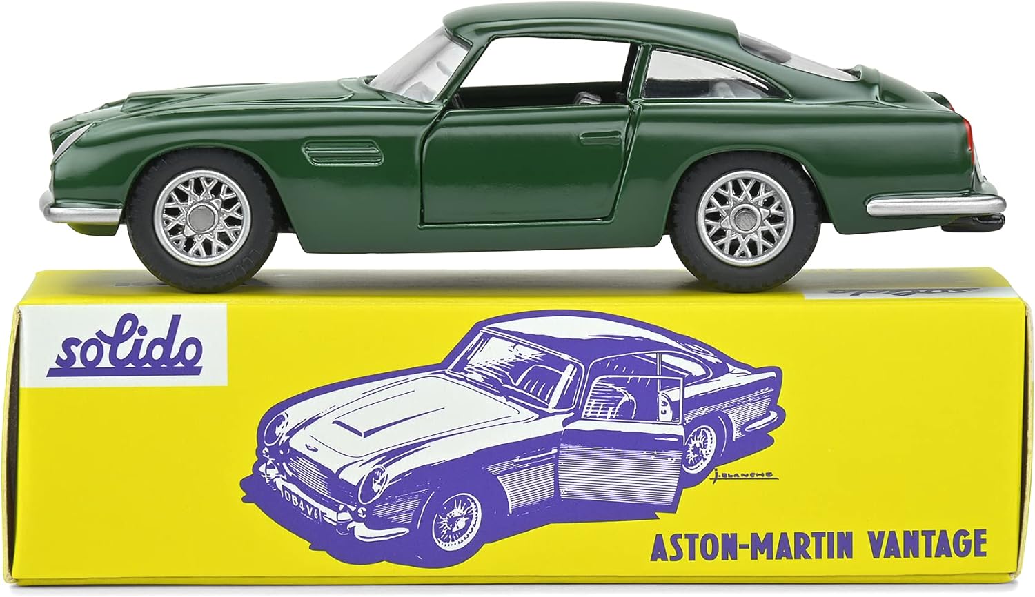 1:43 Aston Martin DB5 Vantage Club Solido Vintage Packaging by Solido in Green