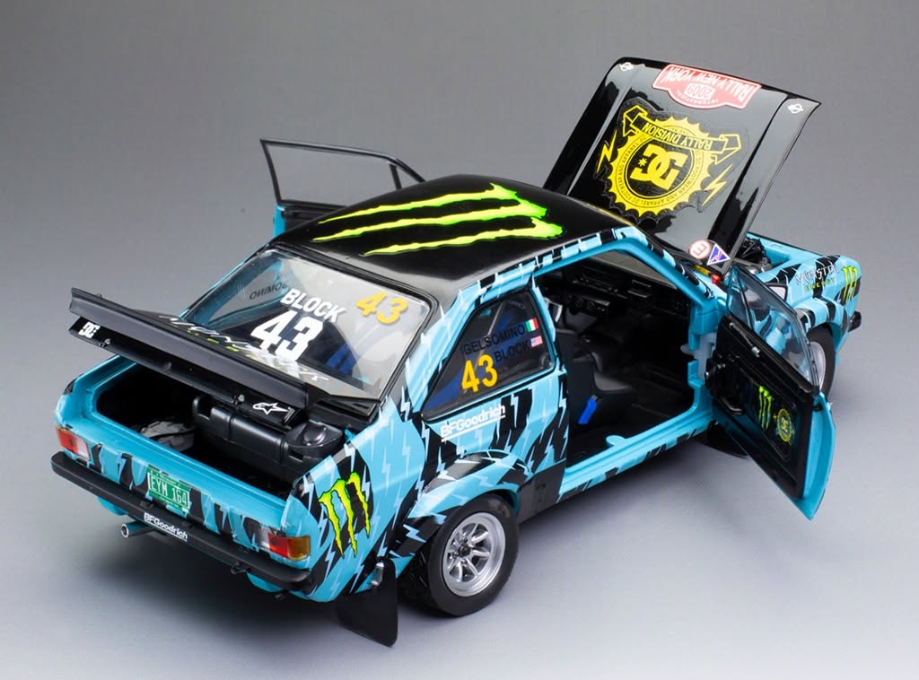 SUNSTAR 1:18 Scale Ford Escort Mk2 RS 1800 NO.43 - Ken Block A. Gelsomino Rally New York 2009 - 4865