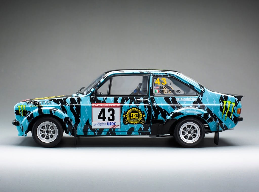 SUNSTAR 1:18 Scale Ford Escort Mk2 RS 1800 NO.43 - Ken Block A. Gelsomino Rally New York 2009 - 4865