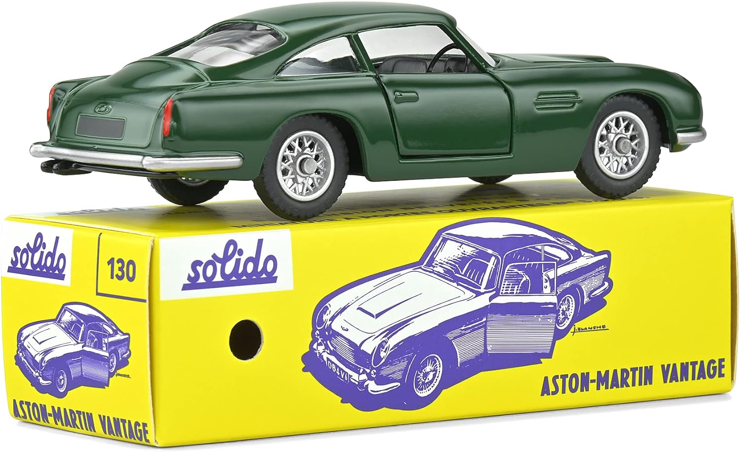 1:43 Aston Martin DB5 Vantage Club Solido Vintage Packaging by Solido in Green