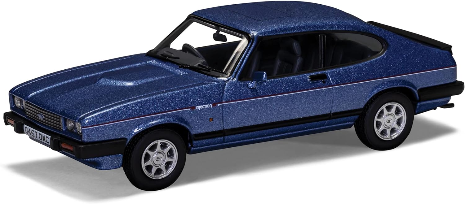 Corgi 1:43 Diecast Model Car VA10822 Ford Capri Mk3 2.8 Injection Paris Blue