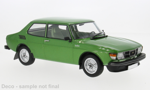 MCG 1:18 Scale Diecast - 1977 Saab 99 Turbo, Green - MCG18440