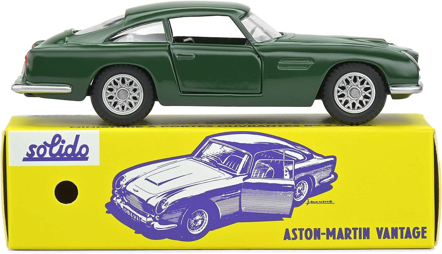 1:43 Aston Martin DB5 Vantage Club Solido Vintage Packaging by Solido in Green