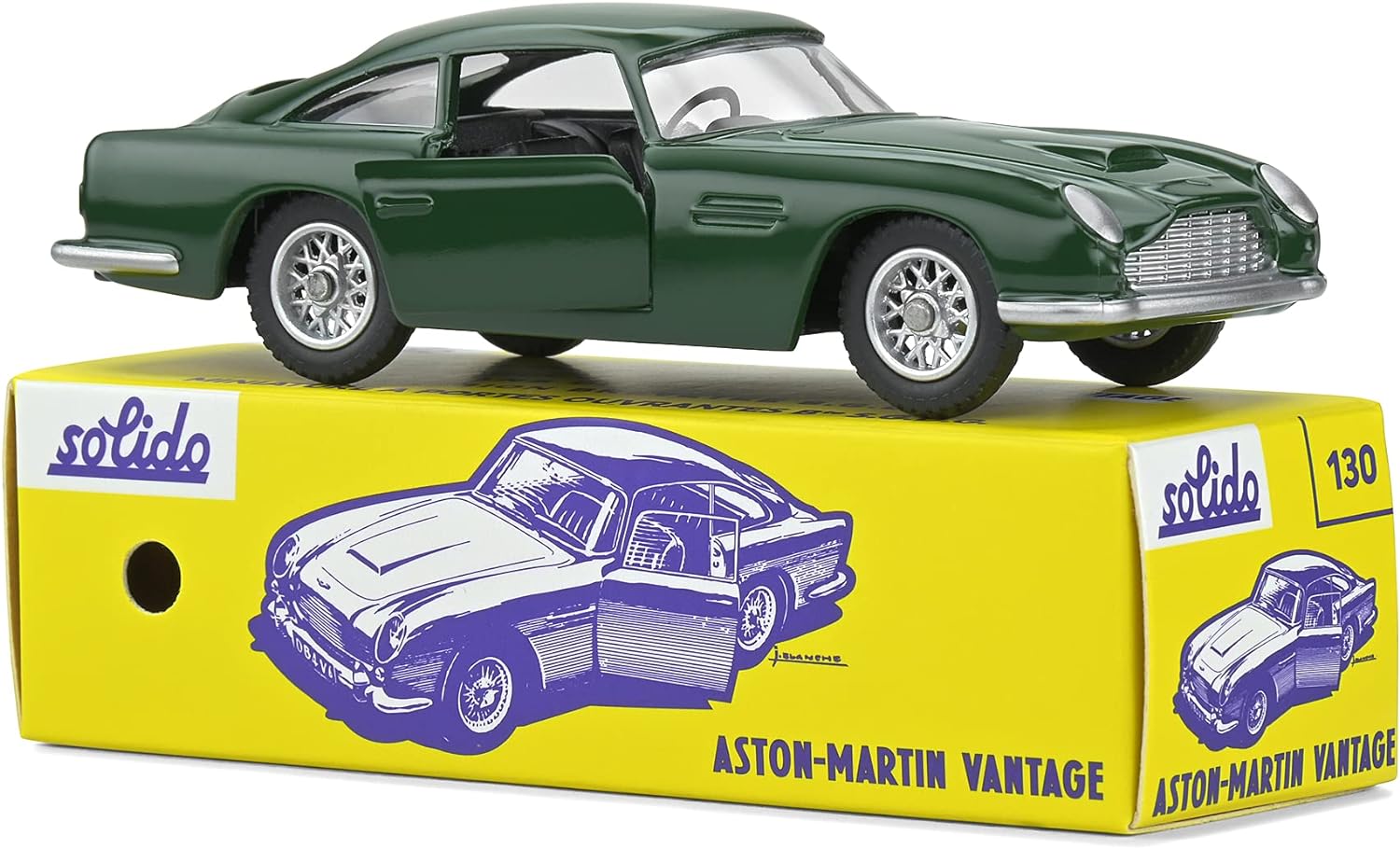 1:43 Aston Martin DB5 Vantage Club Solido Vintage Packaging by Solido in Green