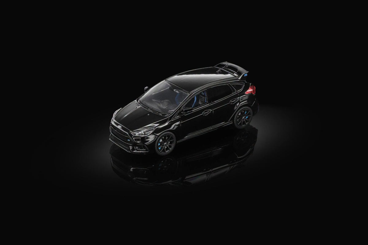 Sunstar 1:64 Diecast Model, 2018 Ford Focus RS, Shadow Black - 60067