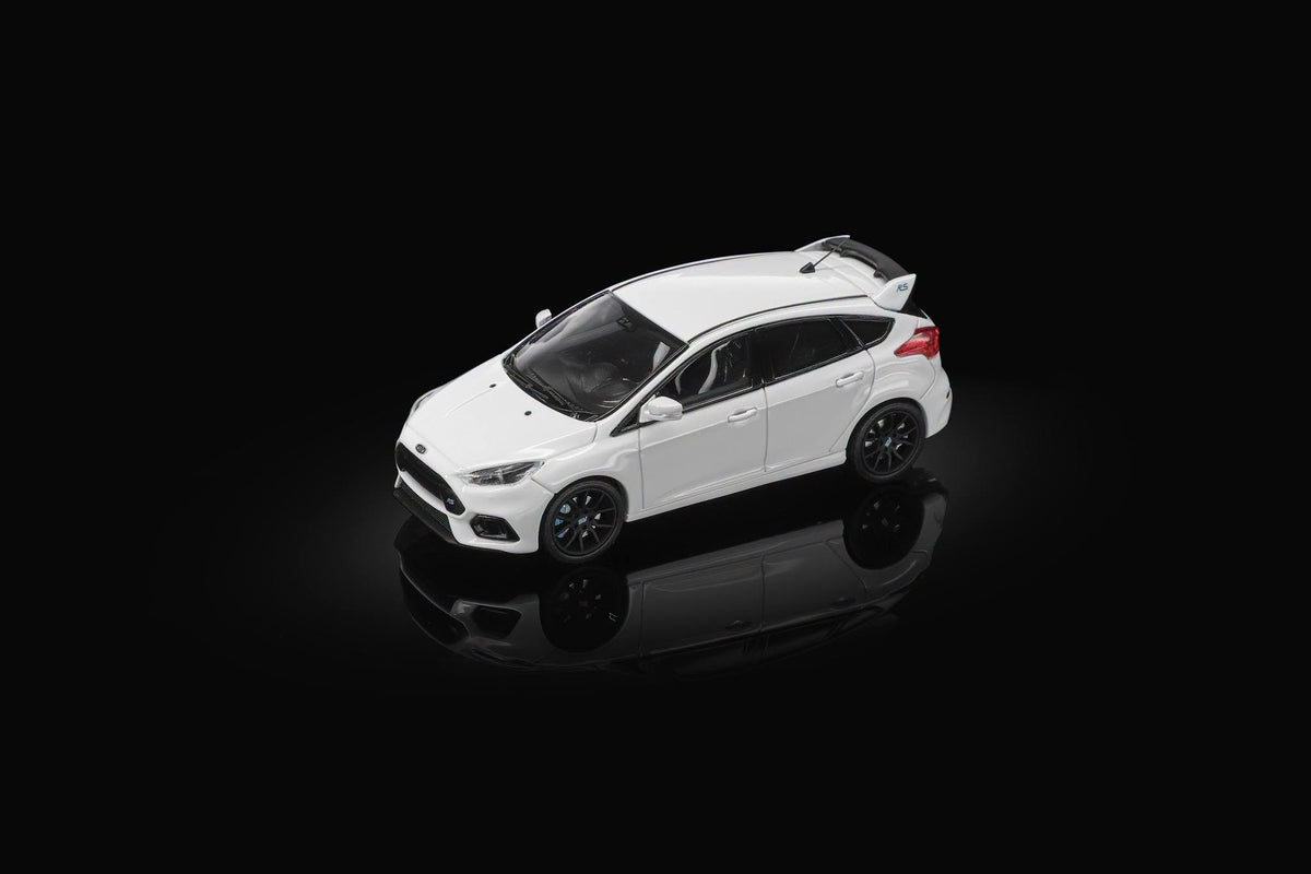 Sunstar 1:64 Diecast Model, 2018 Ford Focus RS, Frozen White - 60063
