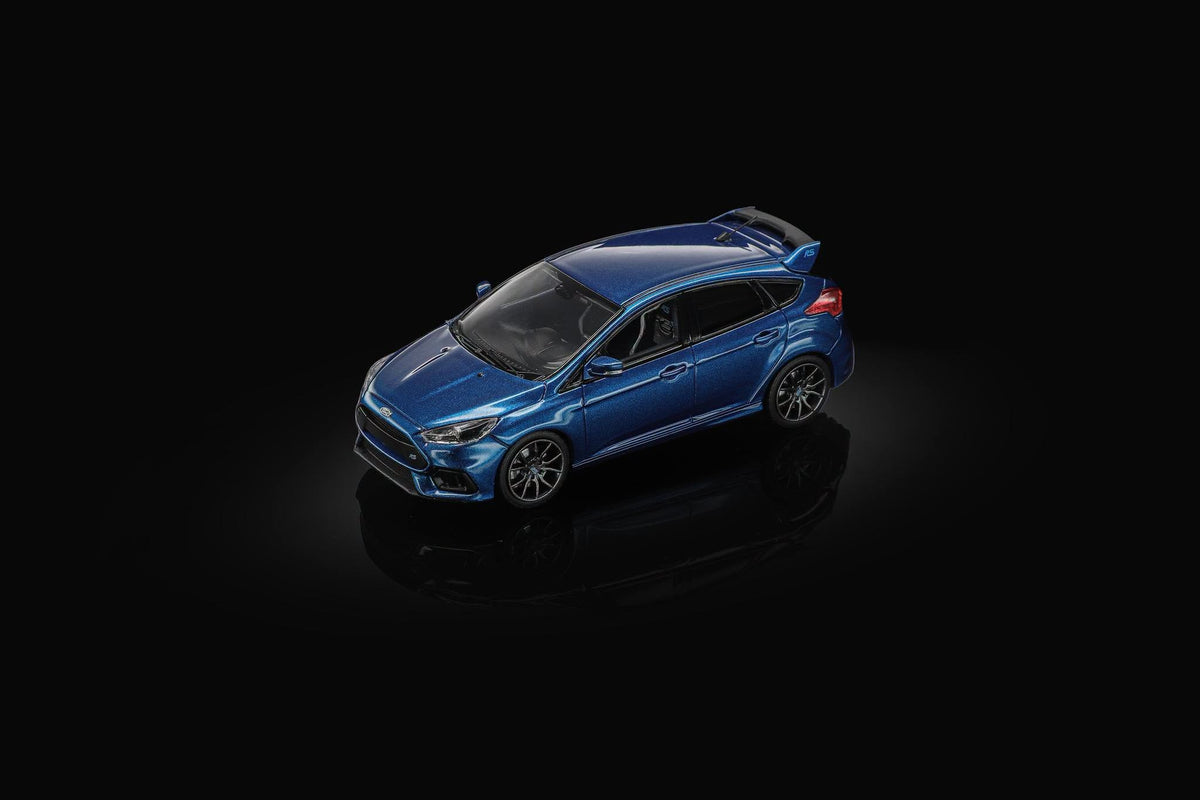 Sunstar 1:64 Diecast Model, 2018 Ford Focus RS, Liquid Blue - 60066