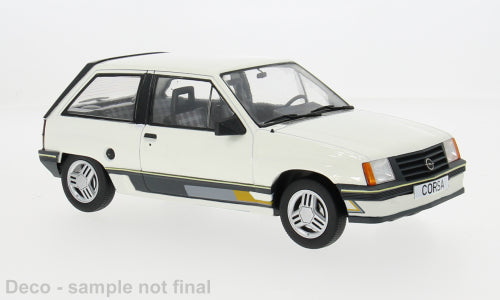 MCG 1:18 Scale Diecast - 1983 Opel Corsa A (Vauxhall Nova) Sprint, White - MCG18432