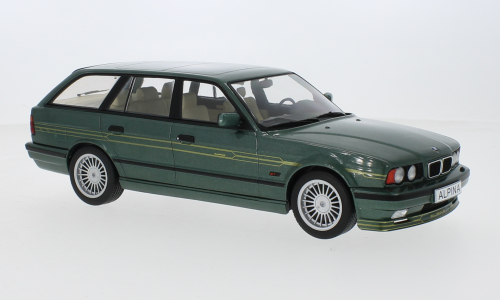 MCG 1:18 Scale Diecast Model Car - 1991 BMW Alpina B10 (E34) Touring, Green - MCG18331