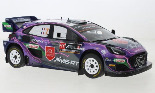 IXO 1:18 Scale Diecast - Ford Puma Rally 1, Rallye WM, Rally Acropolis, 2022, #7, P.-L. Loubet/V.Landais - IXO18RMC138.22