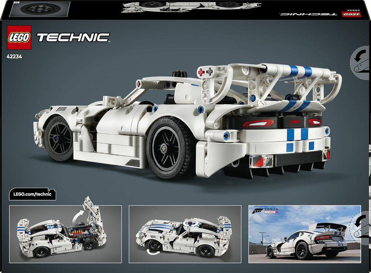 LEGO Technic Dodge Viper GTS-R Sports Car, 805 Pieces - Age 10+ - 42234