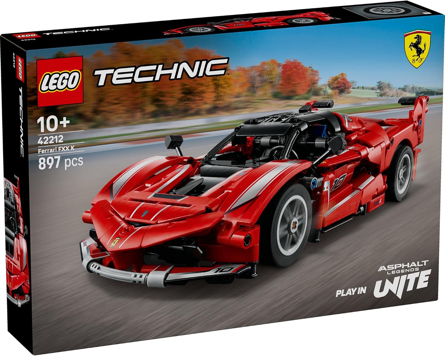 LEGO Technic Ferrari FXX K, 897 Pieces - Age 10+ - 42212