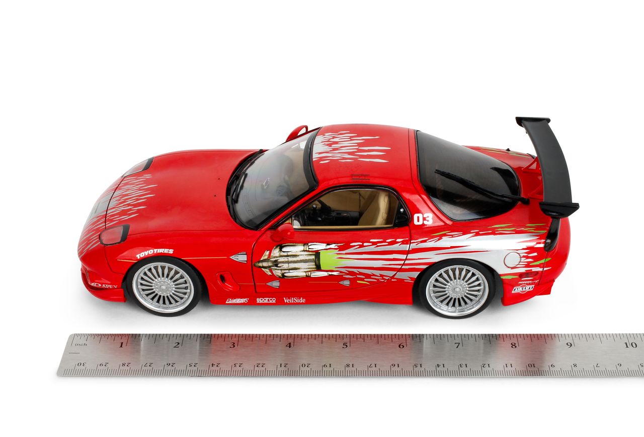 Jada Diecast - 1:18 Dom's Mazda RX7 FD3RS "Fast and Furious" Red - 38137