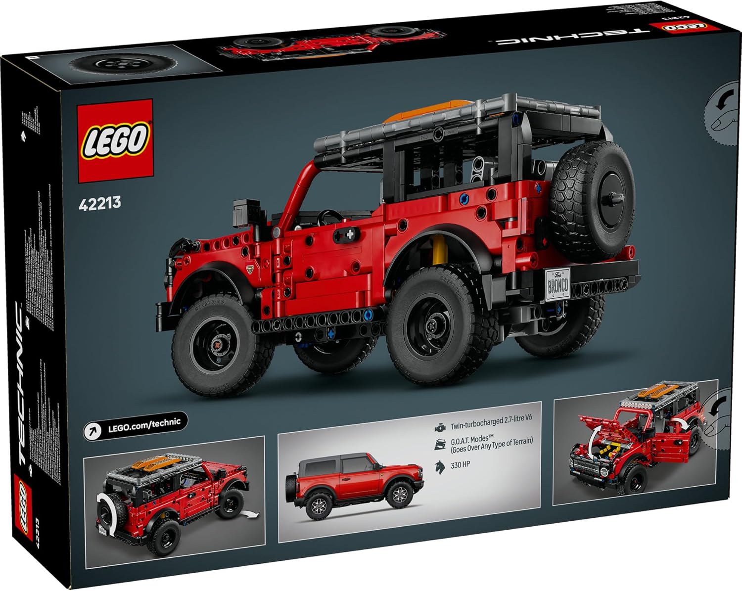 LEGO Technic Ford Bronco, 943 Pieces - Age 9+ - 42213