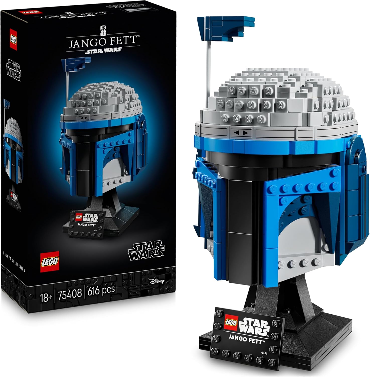 LEGO 75408  - Star Wars Jango Fett Helmet - 161 Pieces - Age 18+