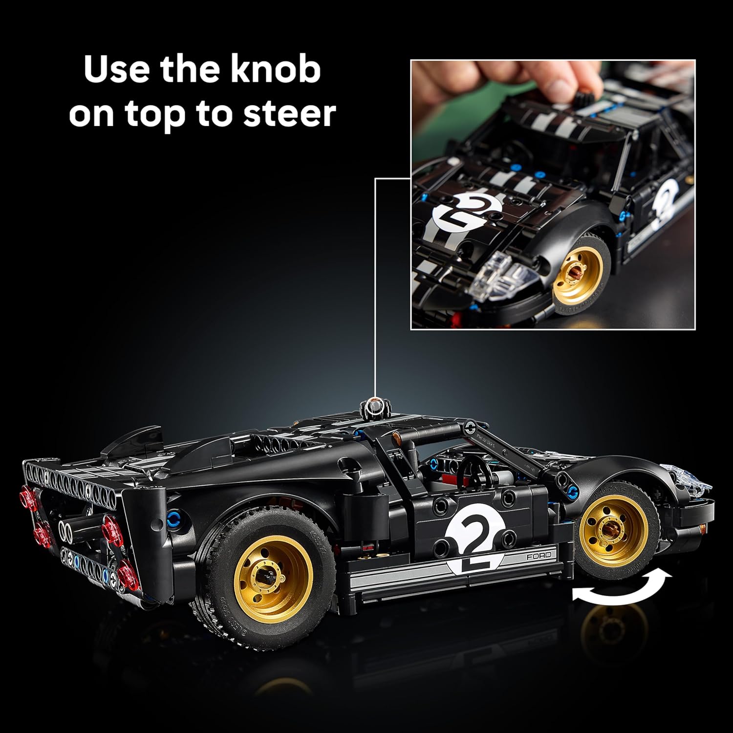 LEGO Technic Ford GT40 Mk2, 793 Pieces - Age 18+ - 42223