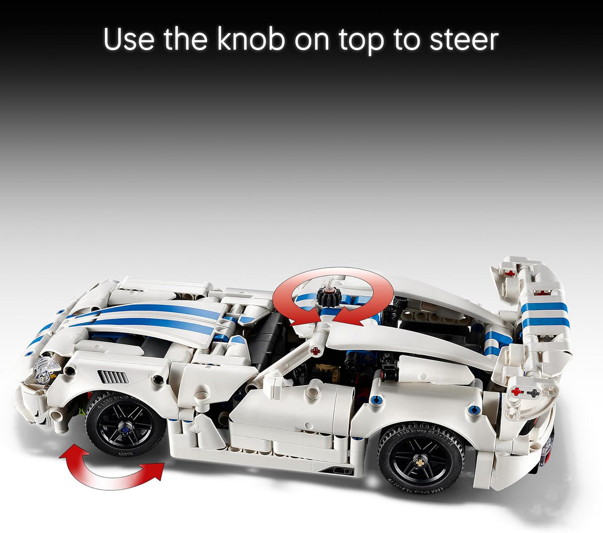 LEGO Technic Dodge Viper GTS-R Sports Car, 805 Pieces - Age 10+ - 42234