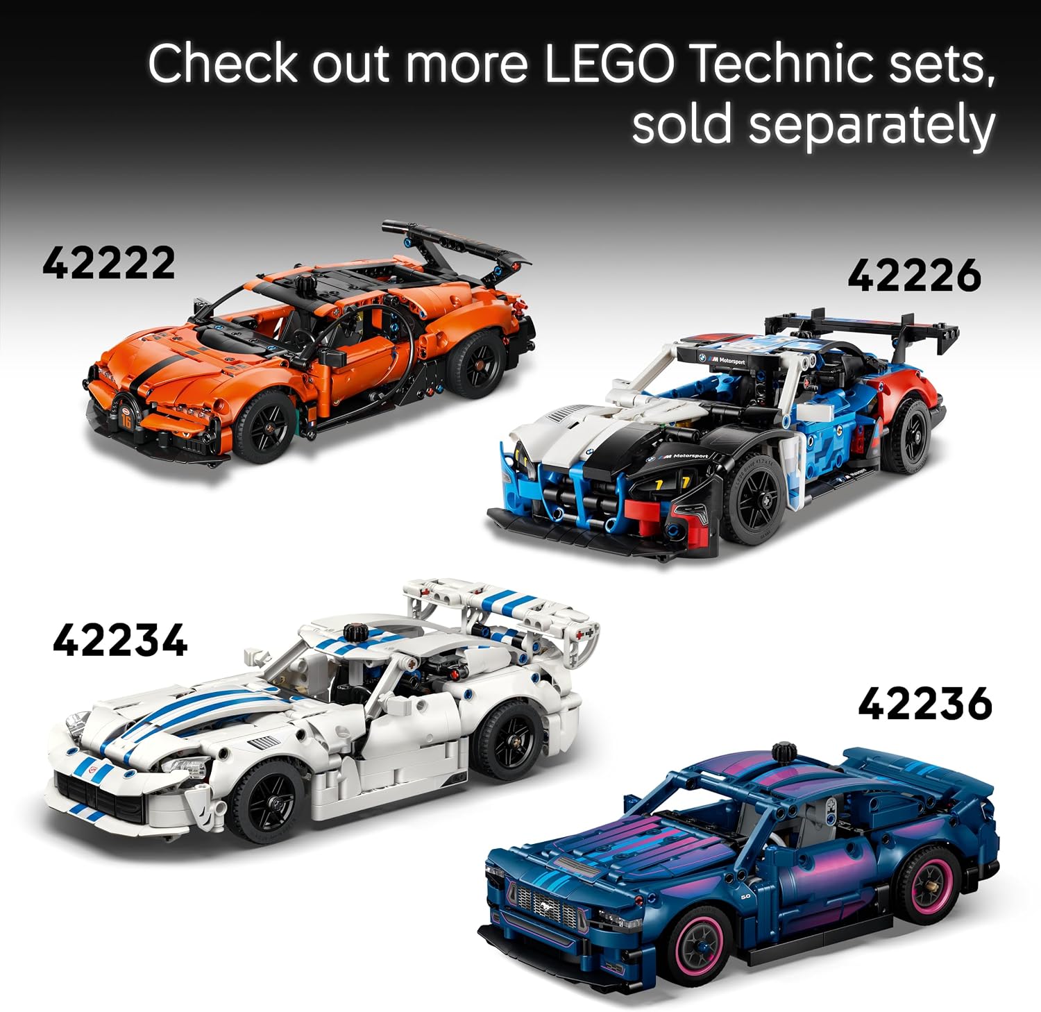 LEGO Technic Ferrari 488 PISTA, Forza Horizon 6, 882 Pieces - Age 9+ - 42235