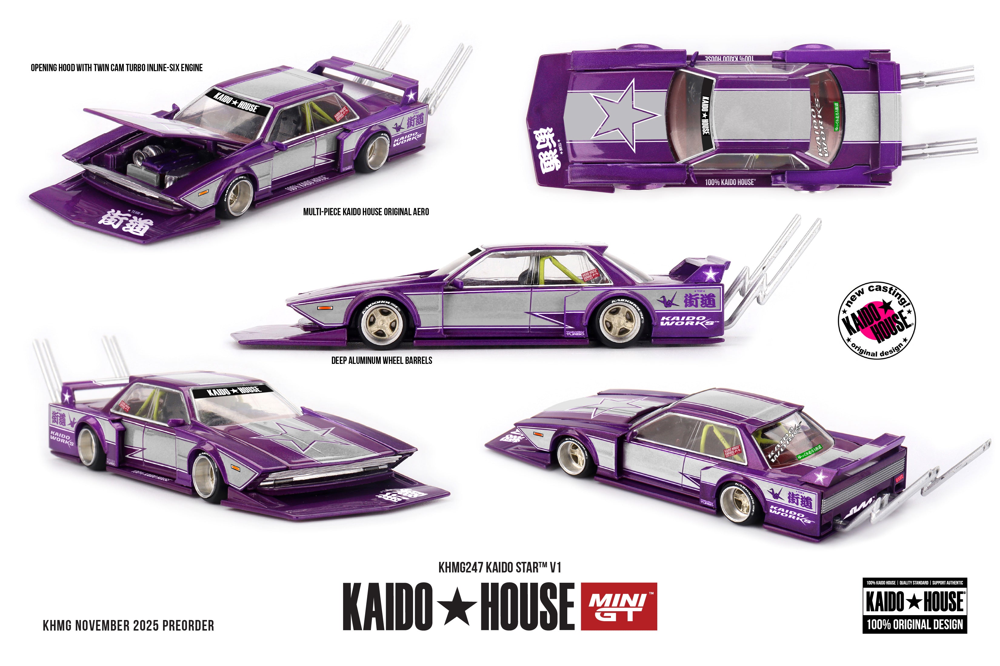 Mini Gt Kaido House 1:64 KAIDO STAR ORIGINAL AERO V1 - KHMG247