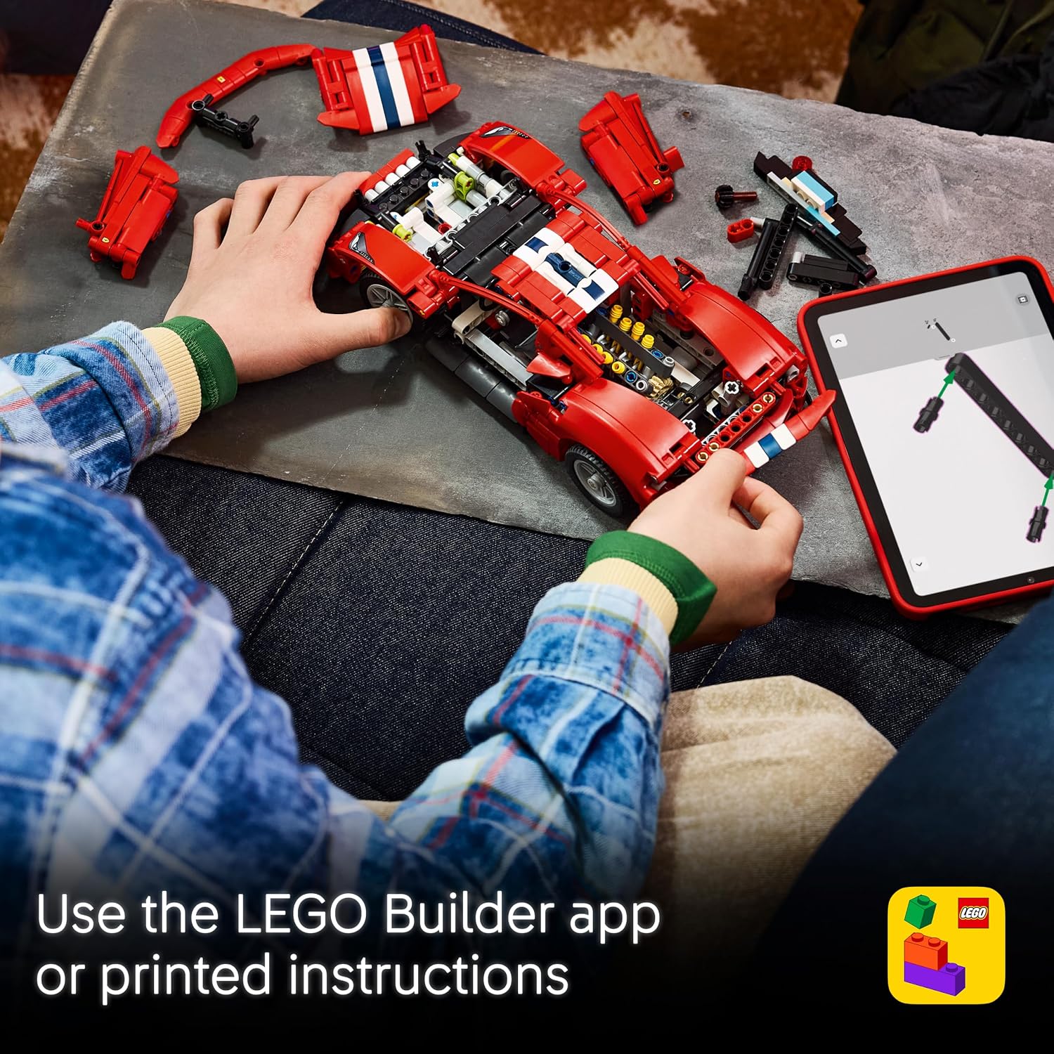 LEGO Technic Ferrari 488 PISTA, Forza Horizon 6, 882 Pieces - Age 9+ - 42235