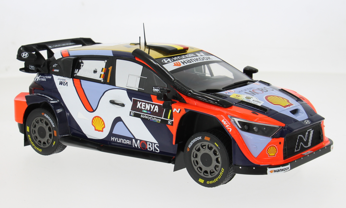 IXO 1:18 Diecast - Hyundai i20 N Rally1, Safari Rally Kenya, 2025, #1, T.Neuville/M.Wydaeghe - IXO18RMC247B.22