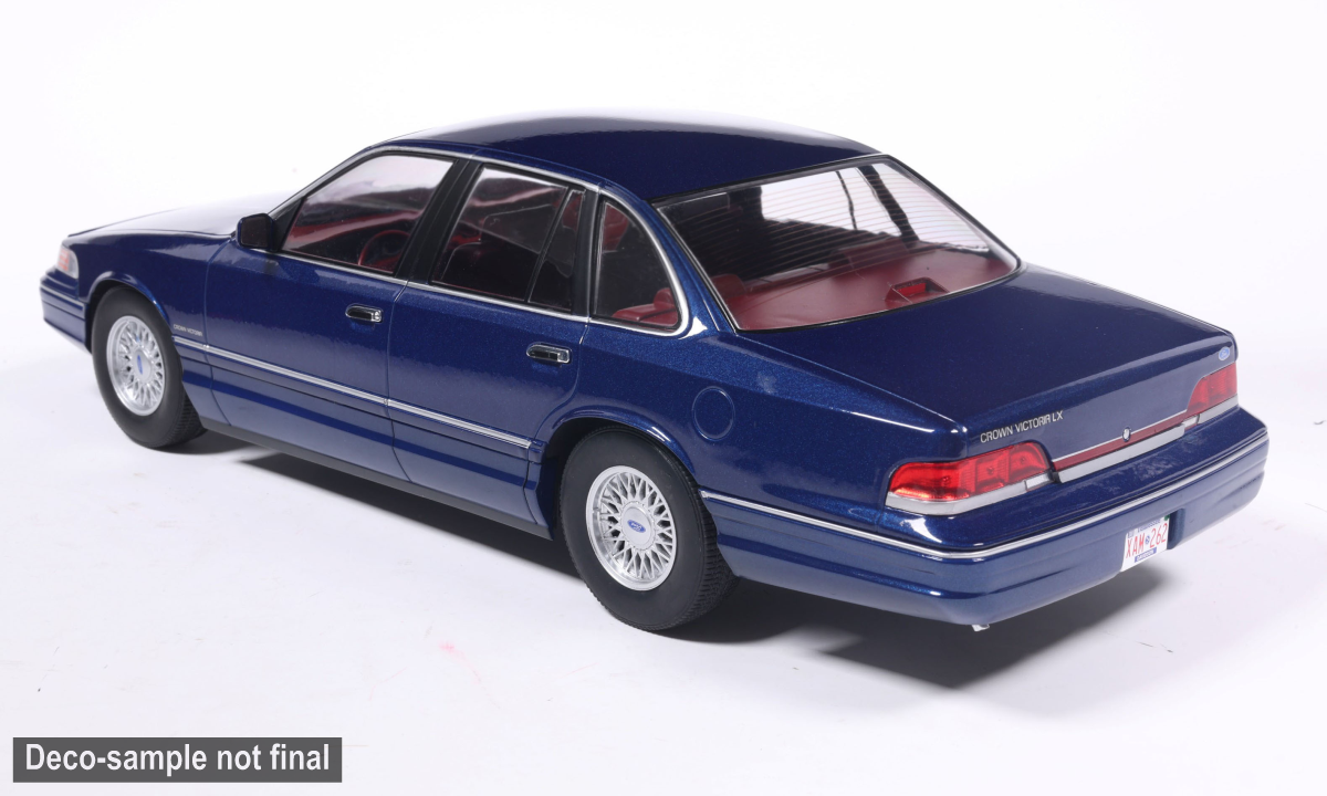 MCG 1:18 Scale Diecast - 1993 Ford Crown Victoria, Dark Blue - MCG18030