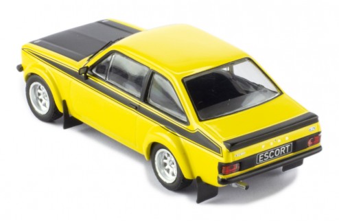 IXO 1:43 Scale Diecast Model Car - 1976 Ford Escort Mk2 RS 1800 in Yellow