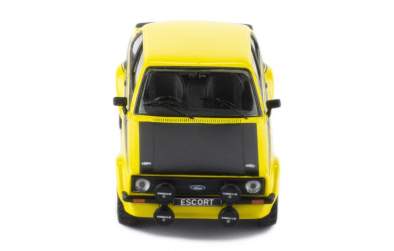 IXO 1:43 Scale Diecast Model Car - 1976 Ford Escort Mk2 RS 1800 in Yellow