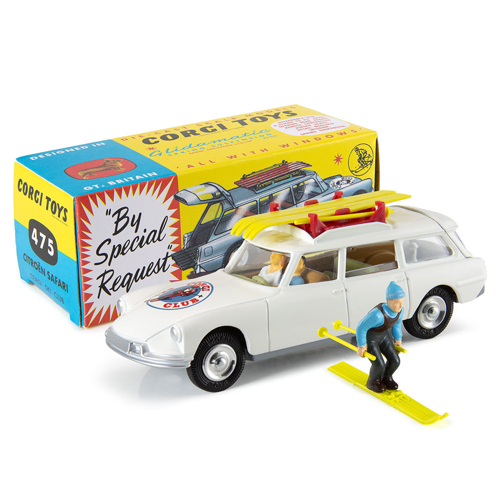 Corgi Model Club 1:48 - Citroen ID19 Safari Corgi Ski Club, White - 475