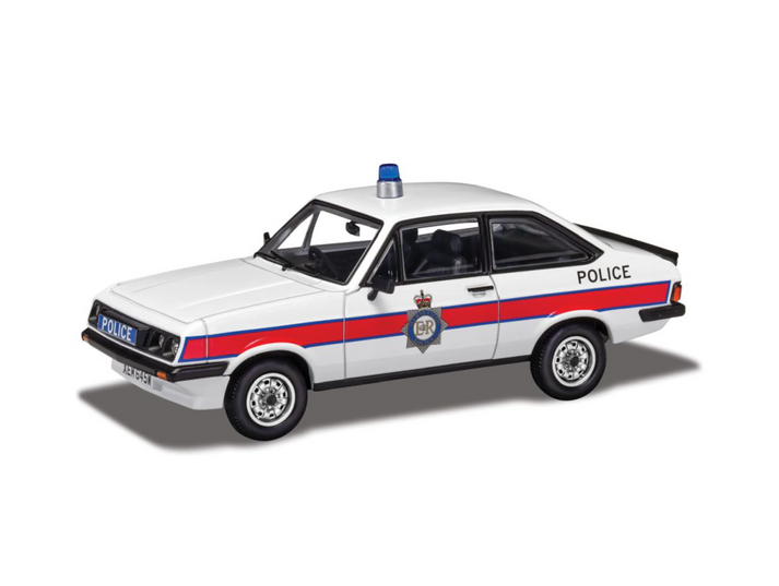 CORGI VANGUARDS 1:43 1980 FORD ESCORT MKII MK2 RS2000 MERSEYSIDE POLICE VA14904