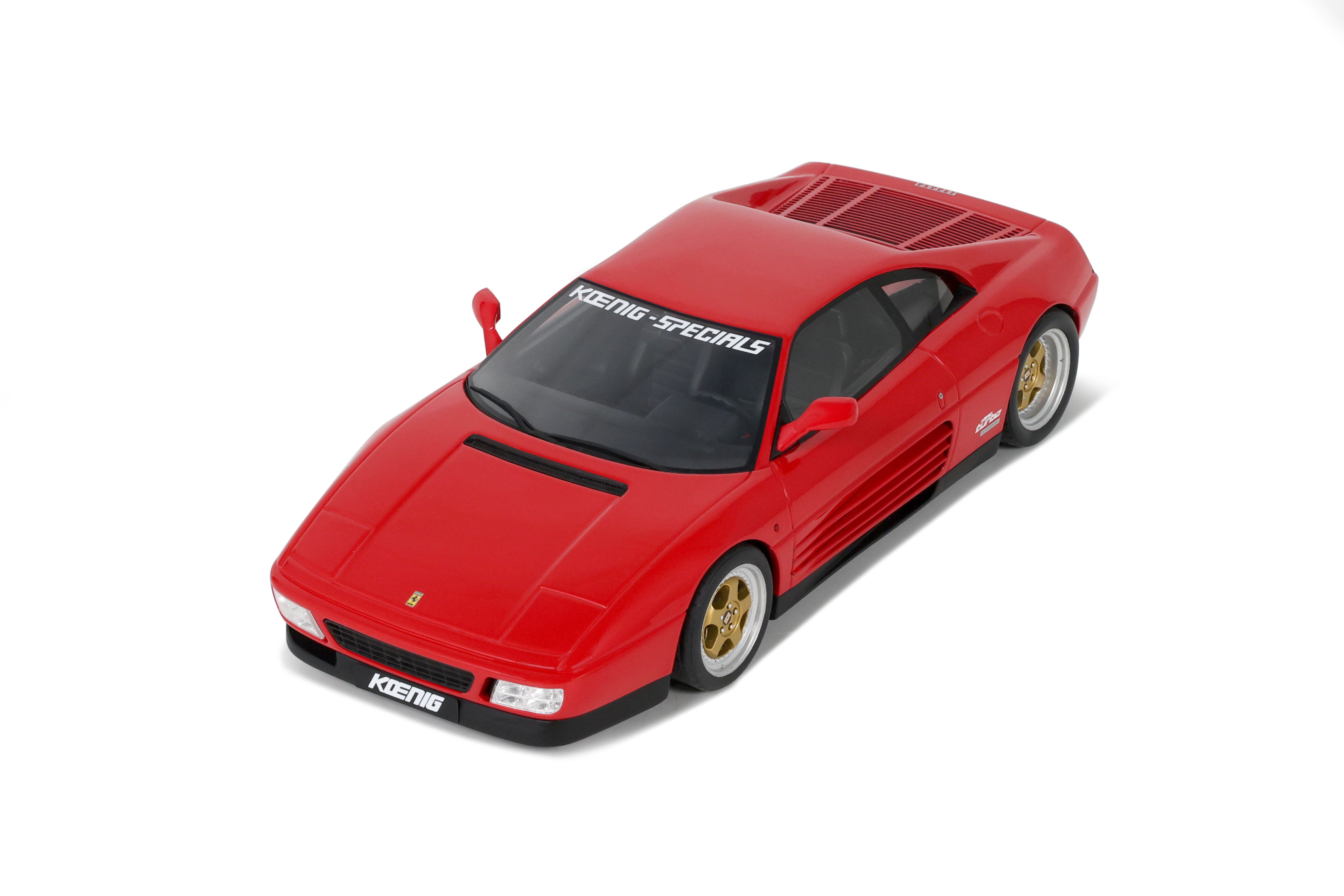 GT Spirit 1:18 Scale Resin, 1994 Ferrari 348 Twin Turbo Koenig Special - Red - GT472