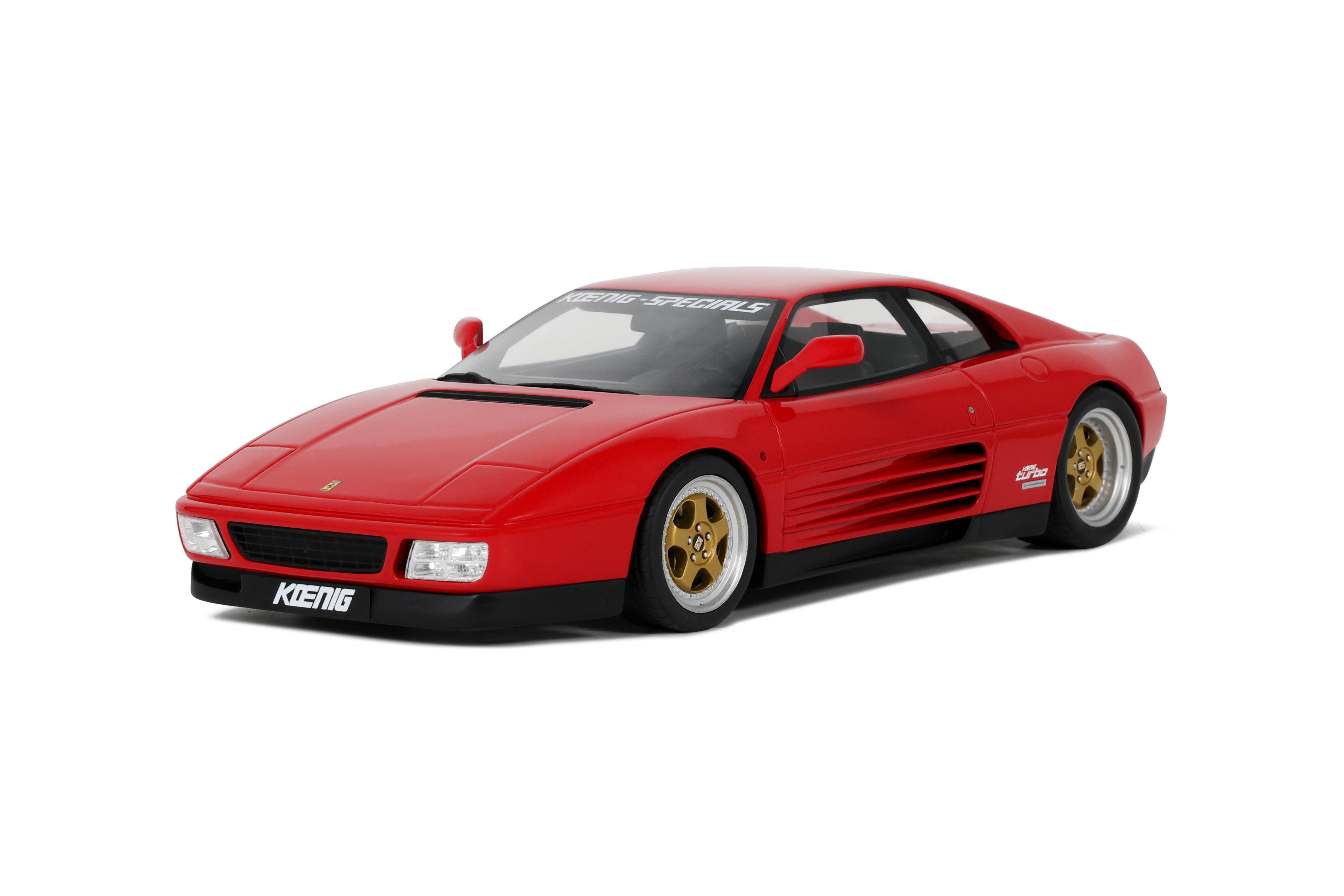 GT Spirit 1:18 Scale Resin, 1994 Ferrari 348 Twin Turbo Koenig Special - Red - GT472