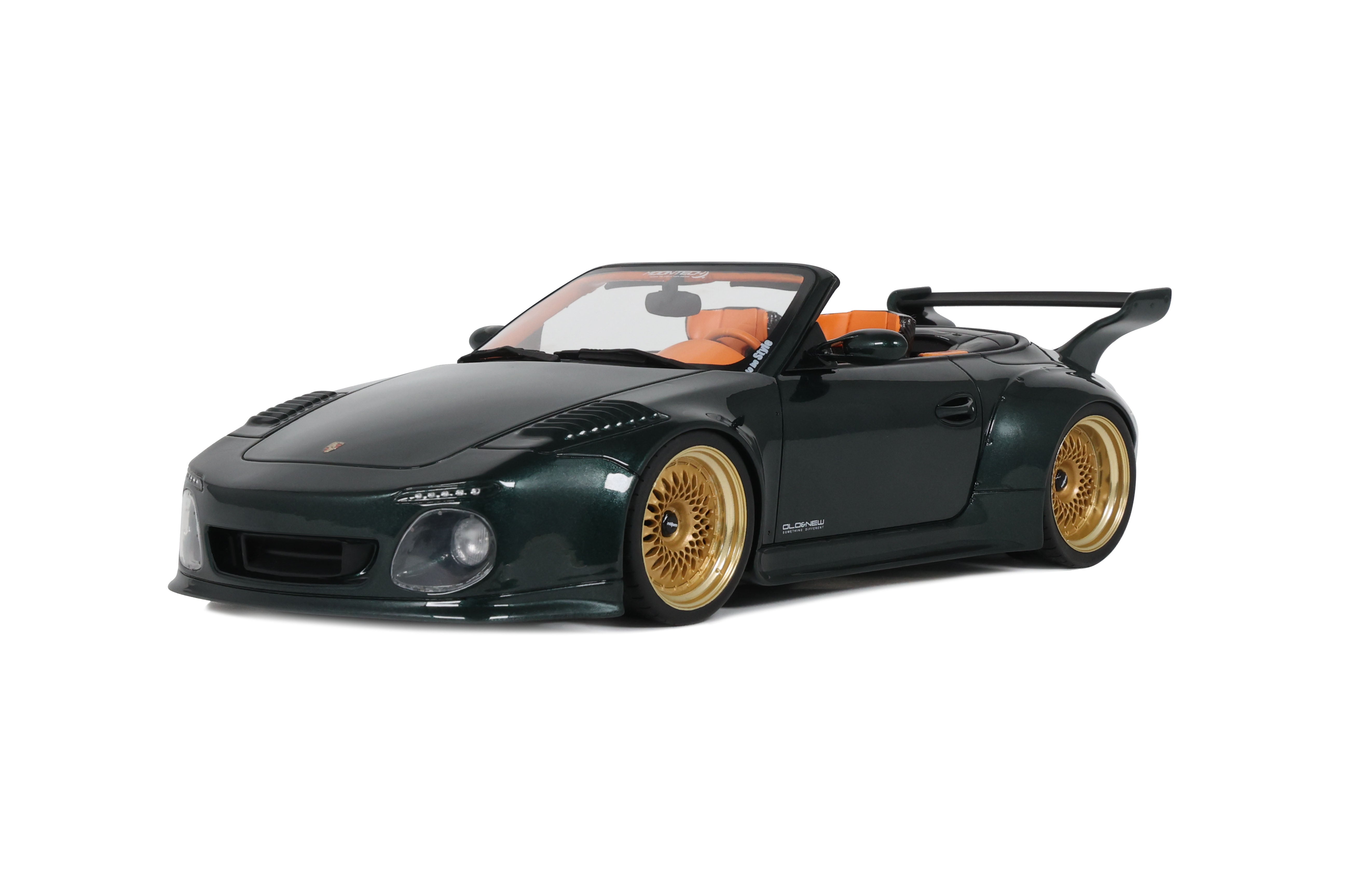 GT Spirit 1:18 Scale Resin,  2024 Porsche 911 (997) OLD & NEW TOKYO AUTO SALON, GREEN - GT548