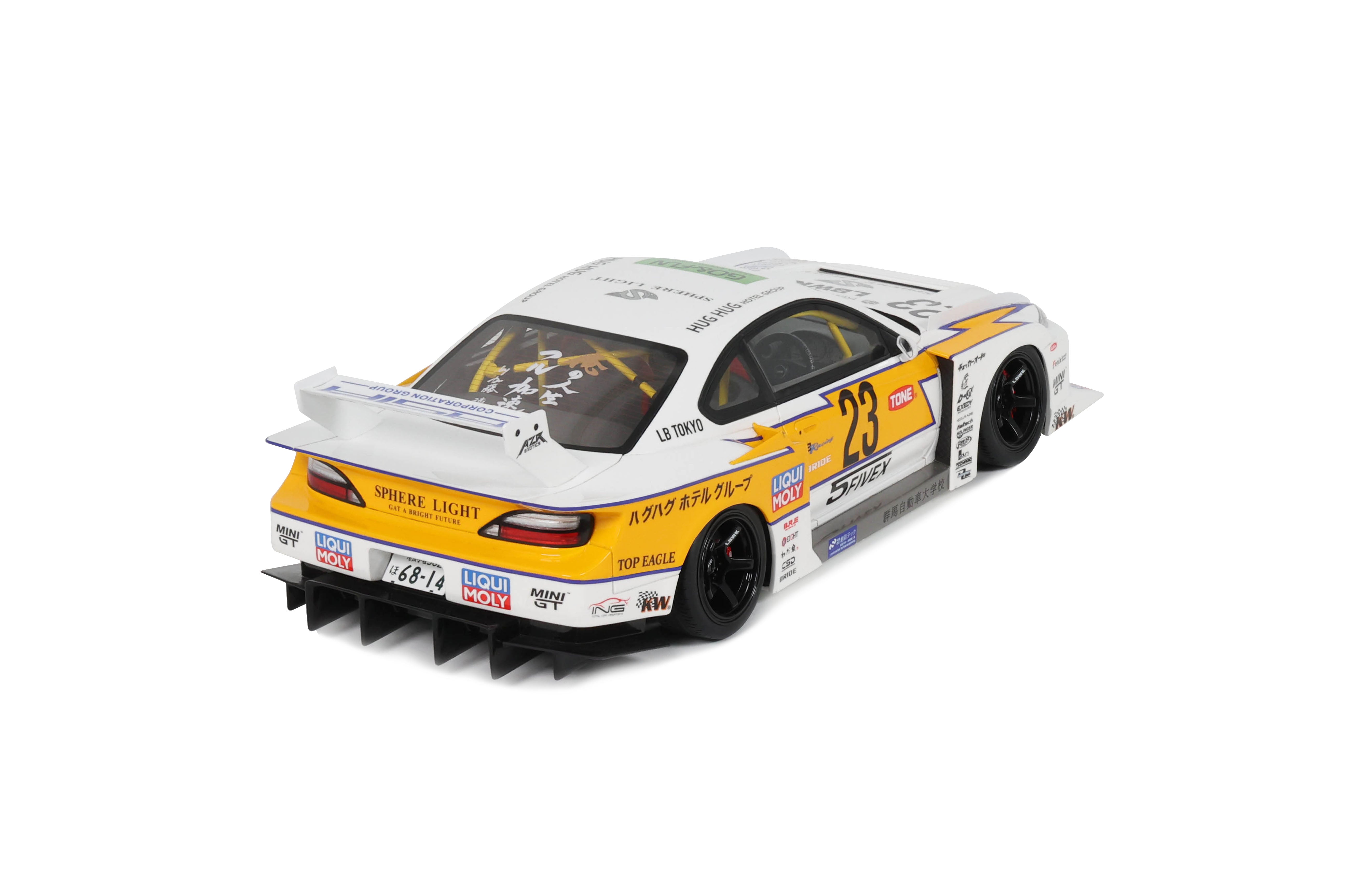 GT Spirit 1:18 Scale Resin, 2021 NISSAN S15 SILVA LB  SUPER SILHOUETTE, WHITE - GT560