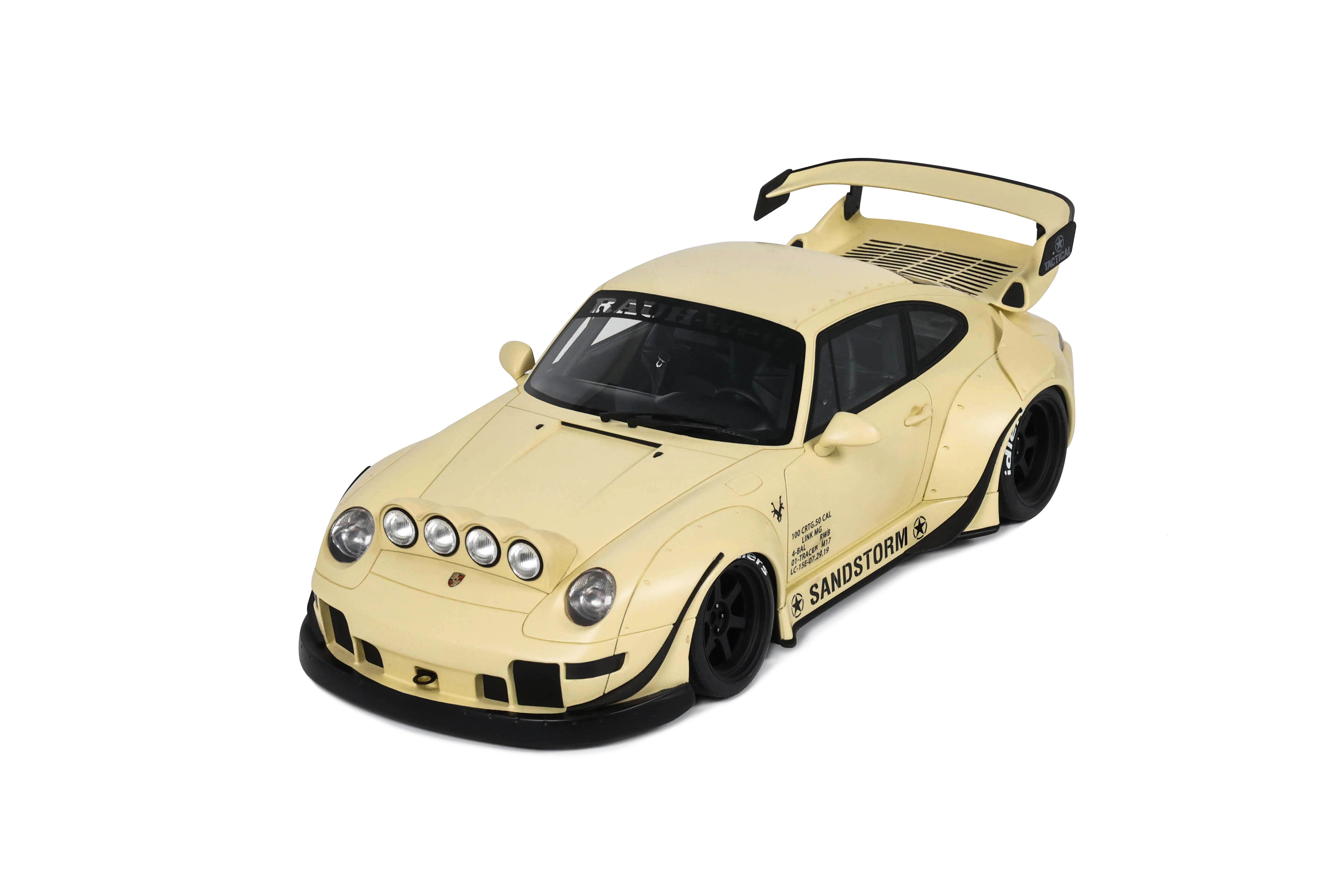 GT Spirit 1:18 Scale Resin,  2023 Porsche 911 RWB, SANDSTORM BEIGE - GT566