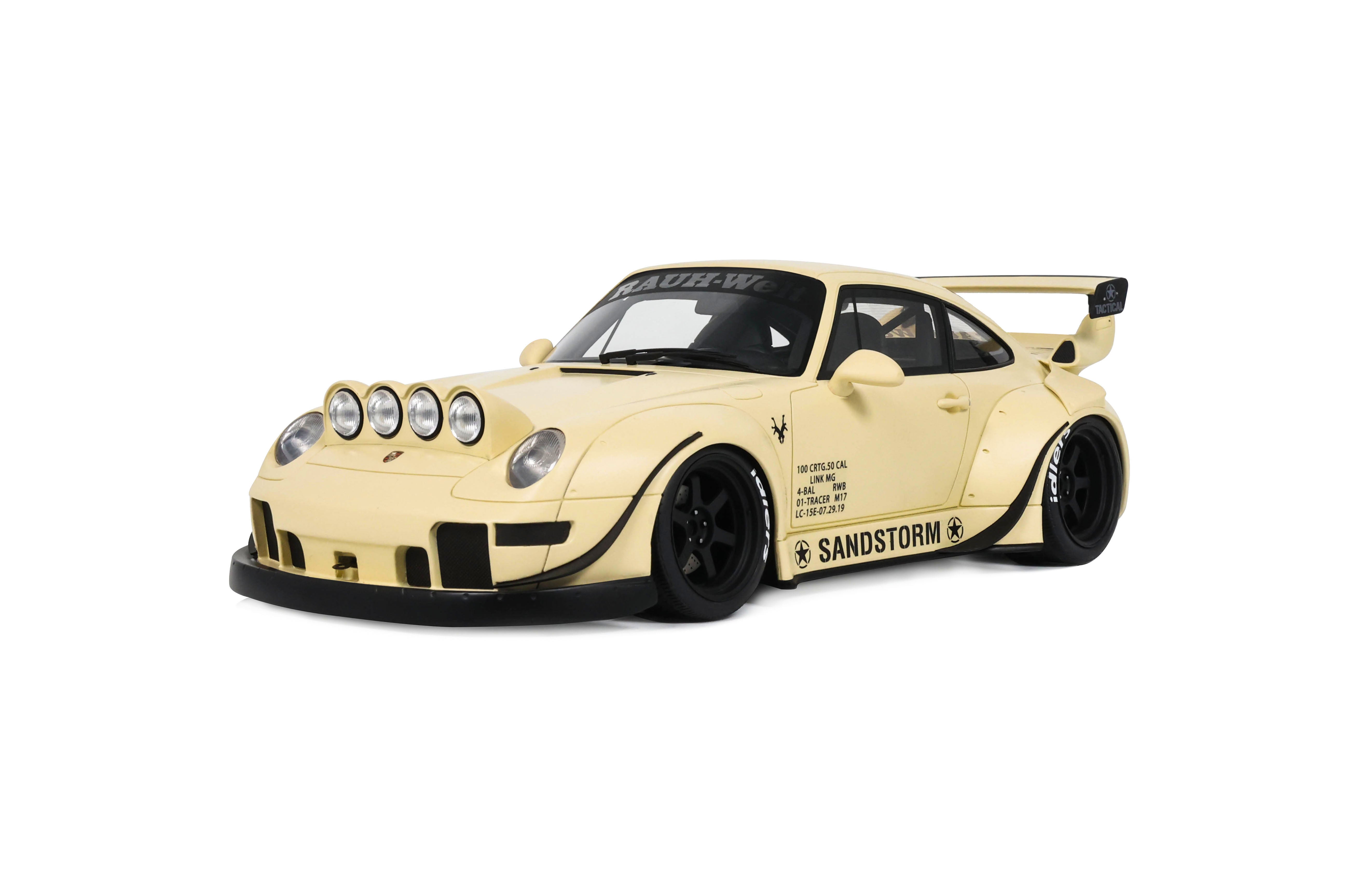 GT Spirit 1:18 Scale Resin,  2023 Porsche 911 RWB, SANDSTORM BEIGE - GT566
