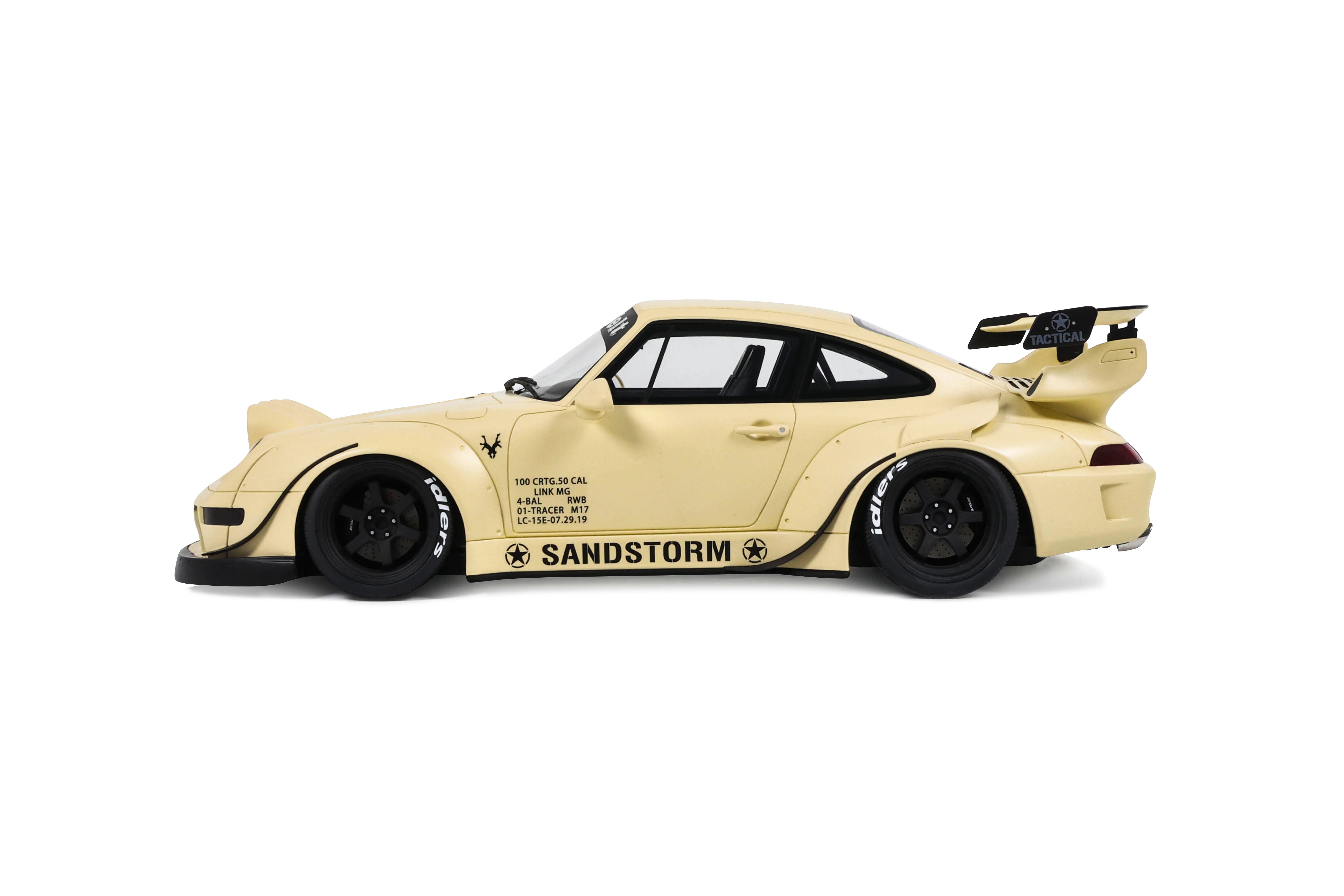 GT Spirit 1:18 Scale Resin,  2023 Porsche 911 RWB, SANDSTORM BEIGE - GT566