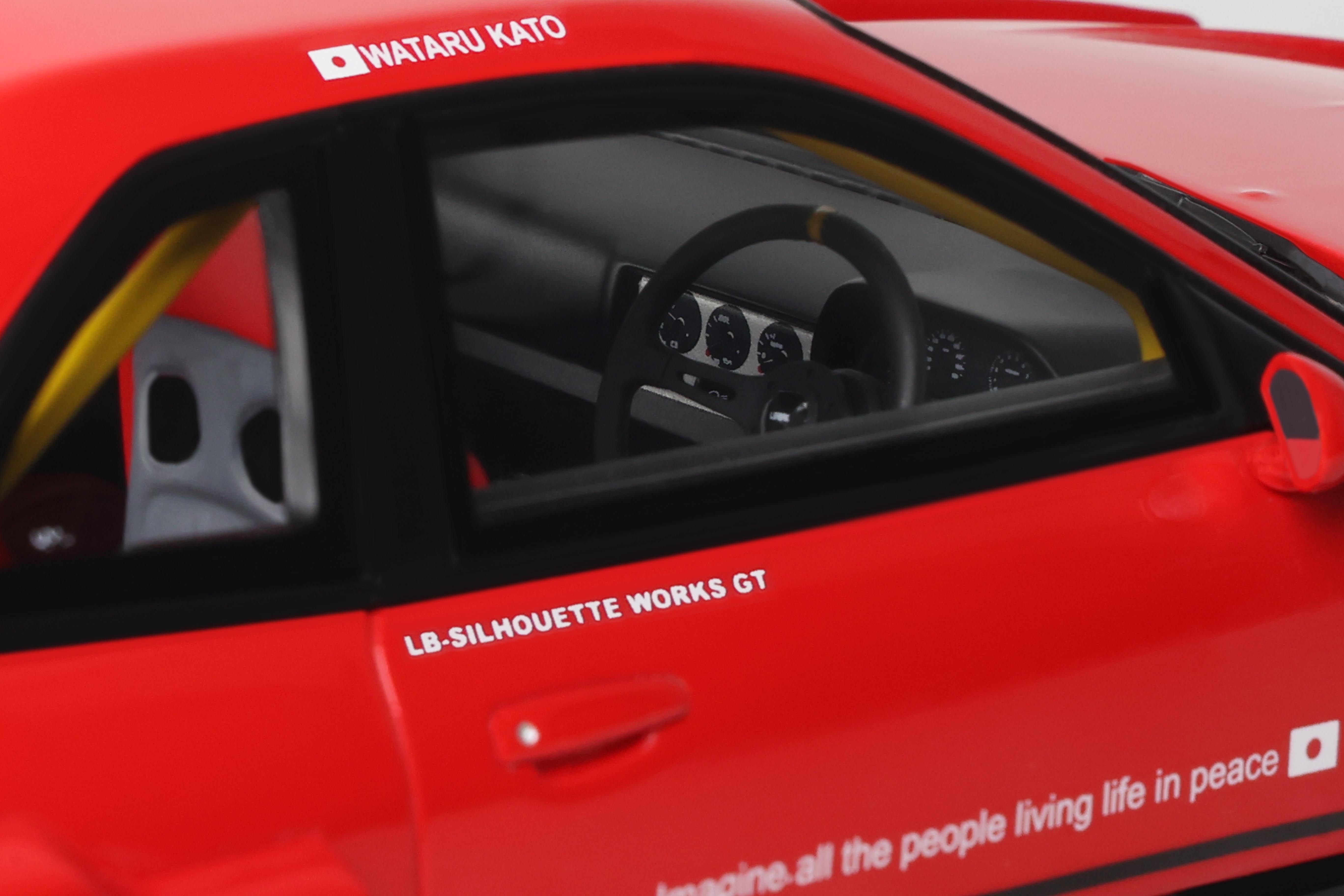 GT Spirit 1:18 Scale Resin,  2020 NISSAN SKYLINE R34 GT R LB SUPER SILHOUETTE - RED - GT570