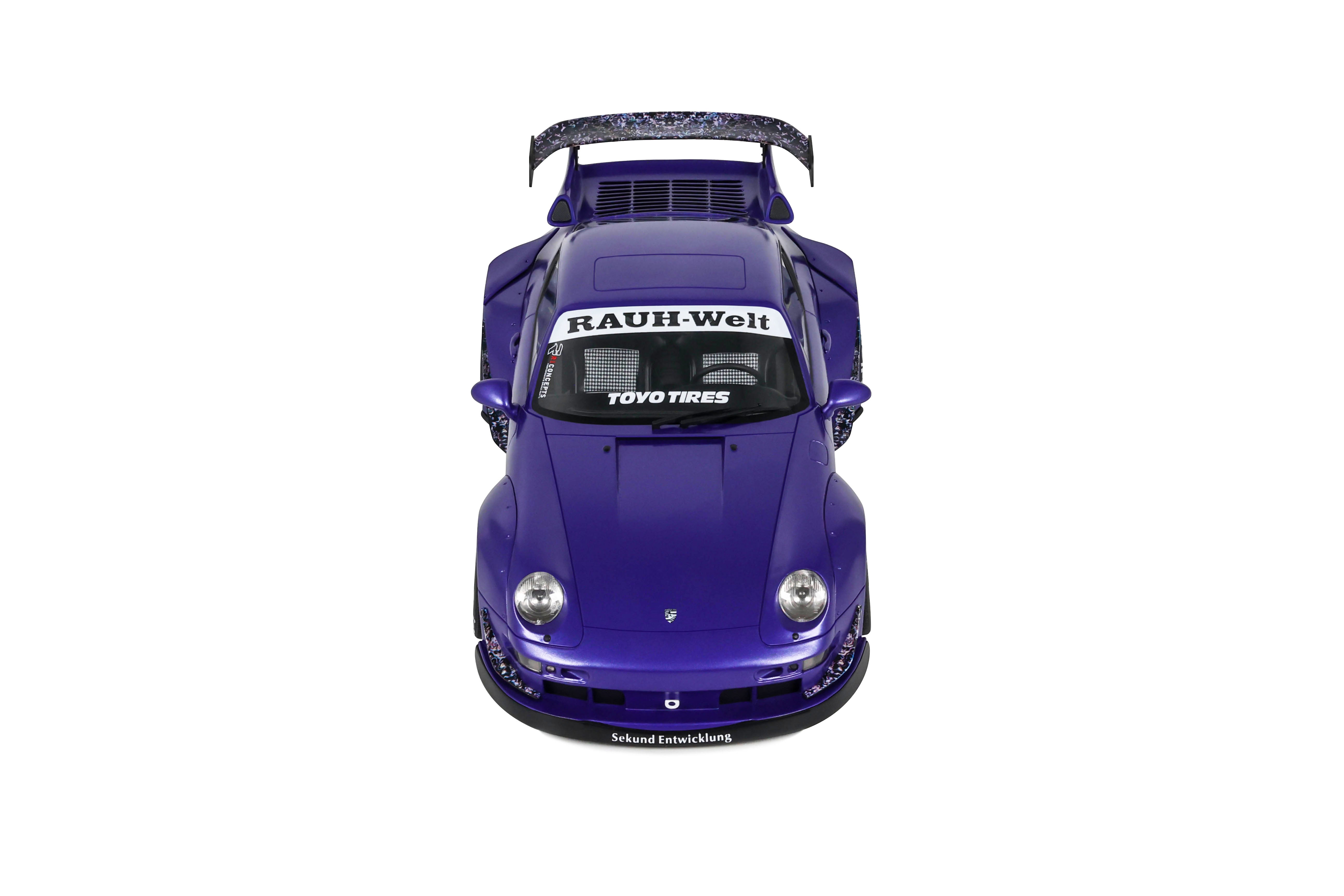 GT Spirit 1:18 Scale Resin, 2024 PORSCHE 911 RWB SON GOKU, PURPLE - GT571
