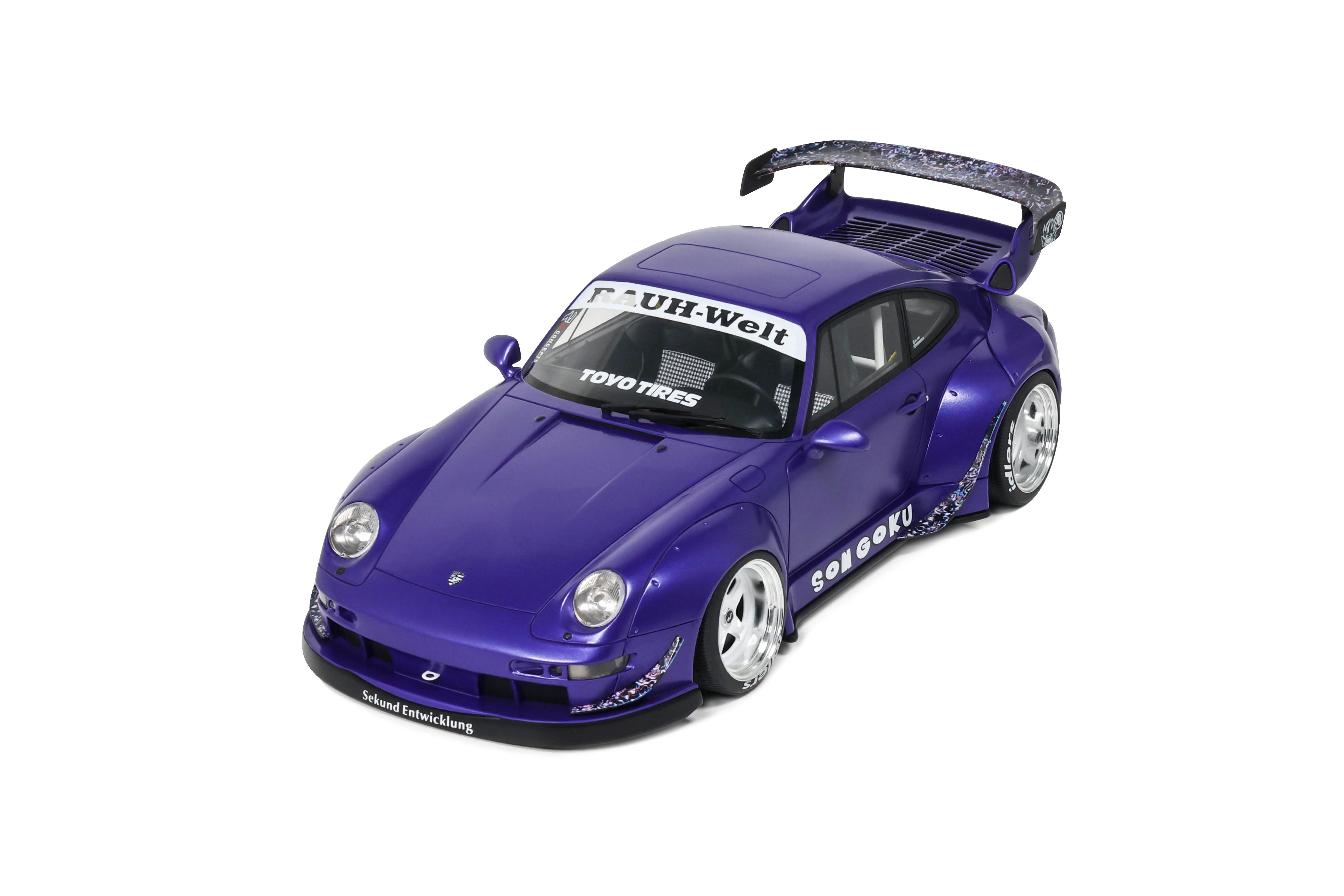 GT Spirit 1:18 Scale Resin, 2024 PORSCHE 911 RWB SON GOKU, PURPLE - GT571