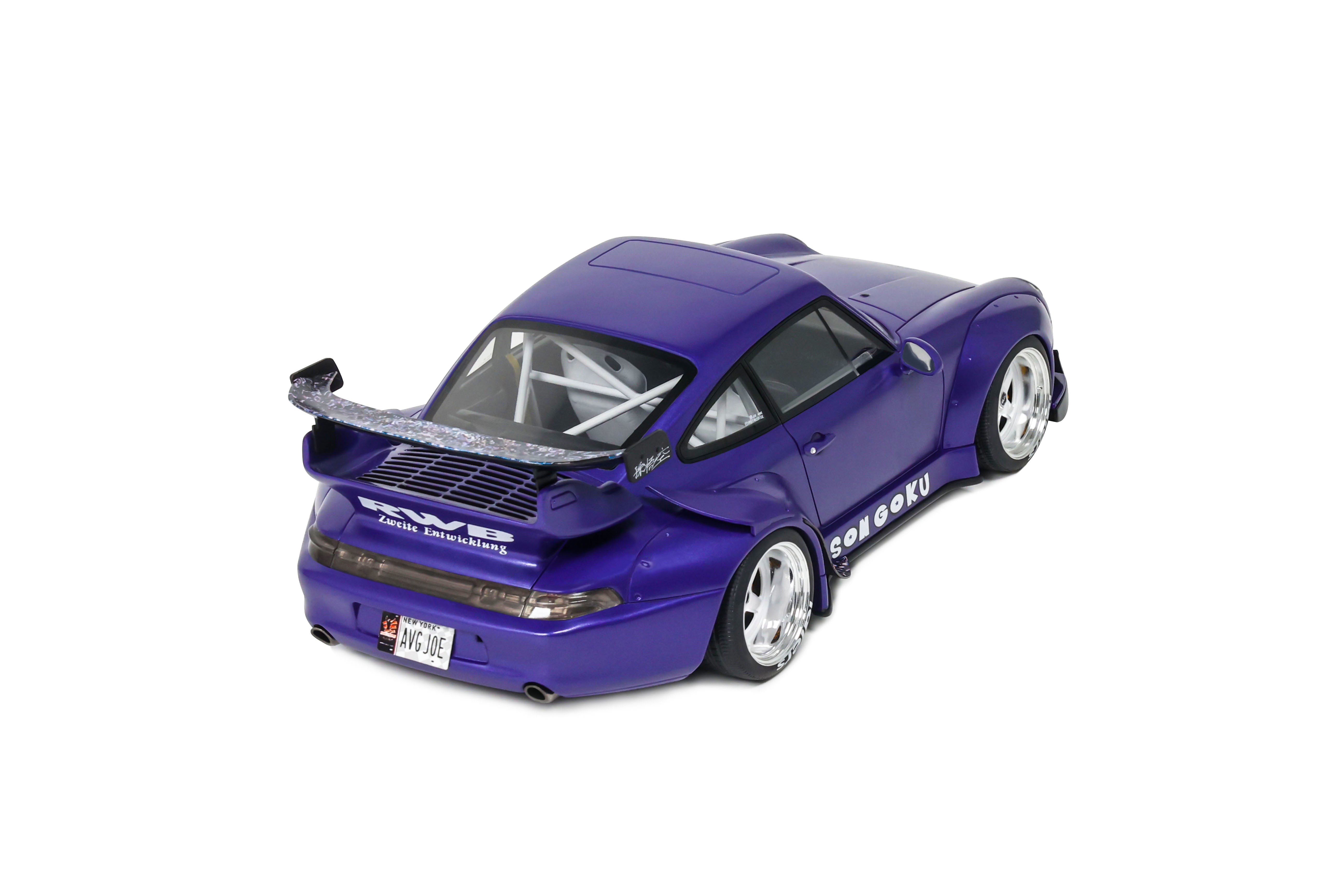 GT Spirit 1:18 Scale Resin, 2024 PORSCHE 911 RWB SON GOKU, PURPLE - GT571